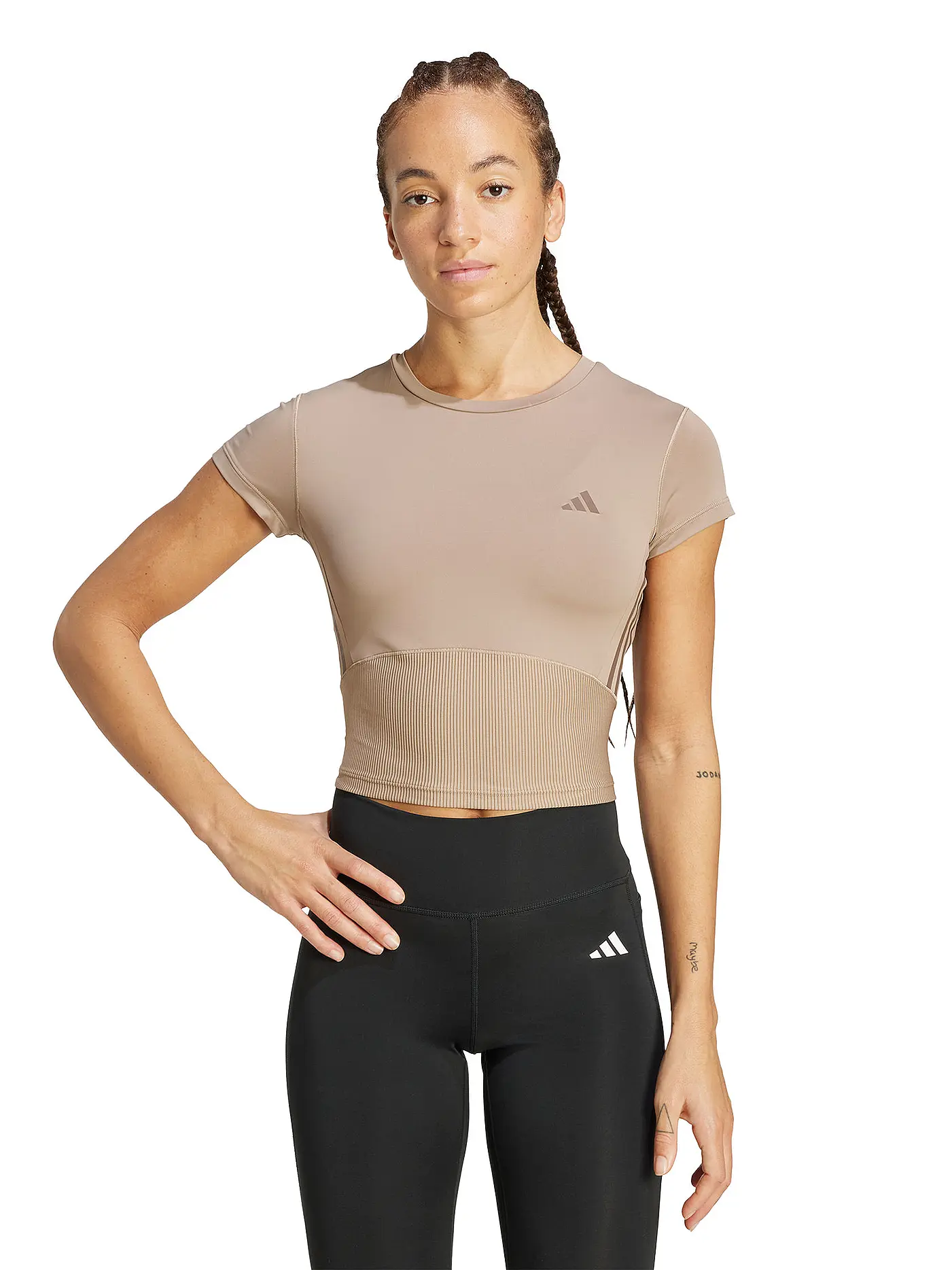 ADIDAS | Damen Fitnessshirt Hyperglam Ripp-Baby | 